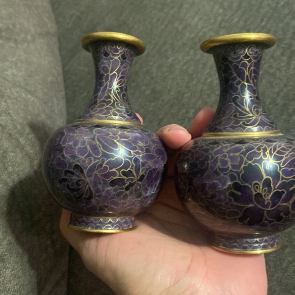 Chinese jingfa bud vases (2)